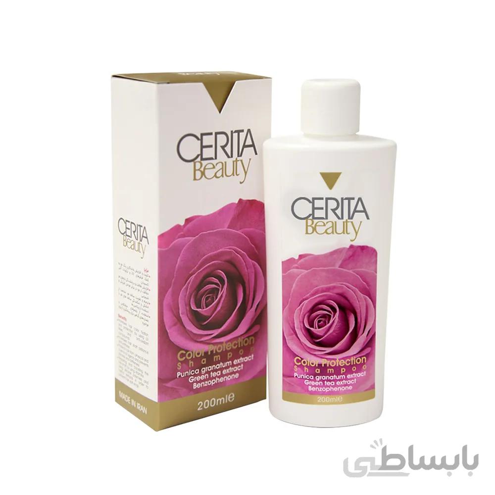 شامپو محافظ رنگ مو سریتا حجم 200 میل ا Beauty Color Protection Shampoo Cerita