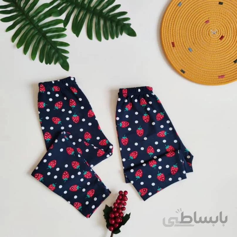 شلوار و شلوارک دخترانه (طرح توت فرنگی)