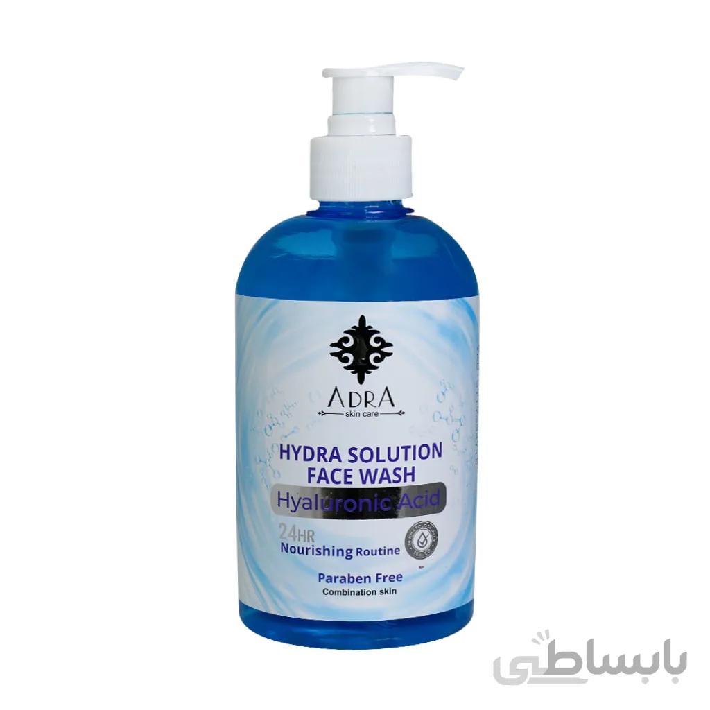 ژل شستشوی صورت حاوی هیالورونیک اسید 500 میل آدرا ا Adra Hyaluronic Acid Face Wash 500