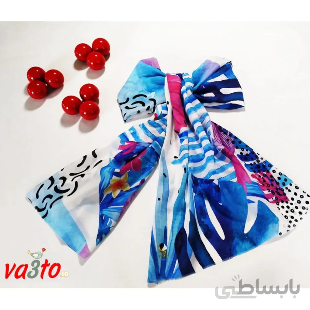 روسری طرح دار مدل ساحلی