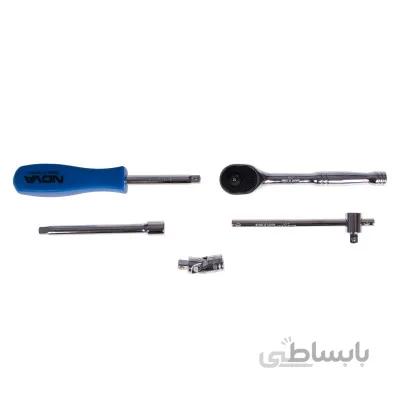 مجموعه 17 عددی سری بکس درایو 1/4 اینچ نووا مدل NTS 7003