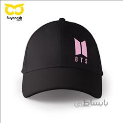 کلاه کتان مشکی BTS PINK