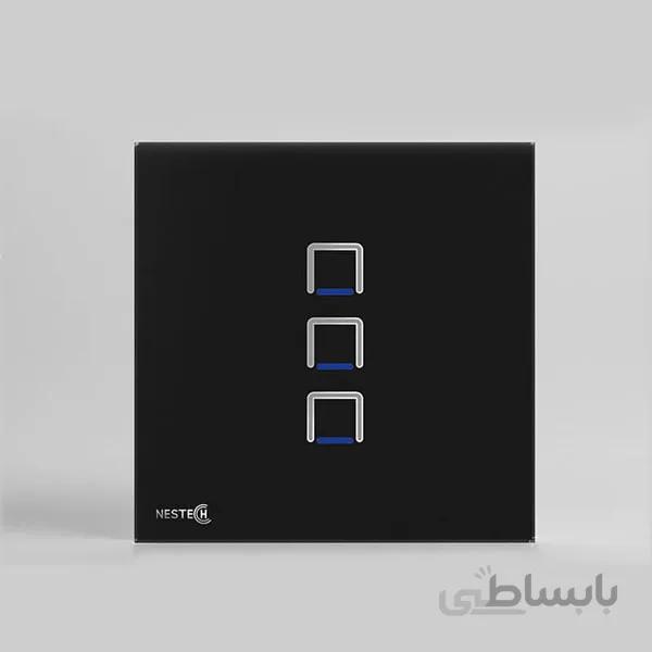 مشخصات و خرید کلید لمسی سه پل نستک