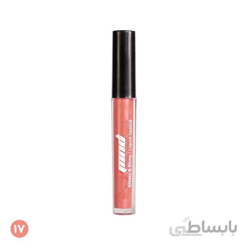رژلب مایع براق ۲۴ساعته شماره ۱۷_۵میل