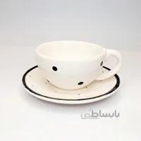 فنجان نعلبکی لته خالخالی طرح ۴
