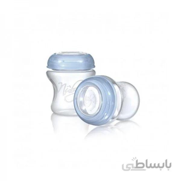انباره شیر 2 عددی 240ml سر سیلیکونی مدل nuby 67627