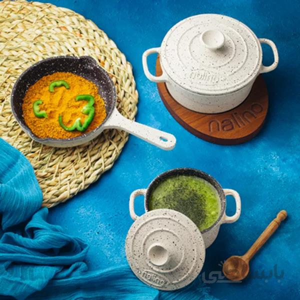 سرویس چدن ۵ پارچه کودک نالینو با جعبه چوبی