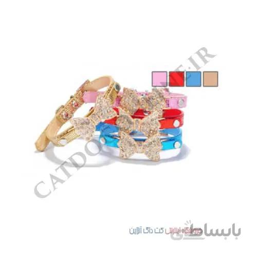 قلاده گردنی پاپیون نگین دار