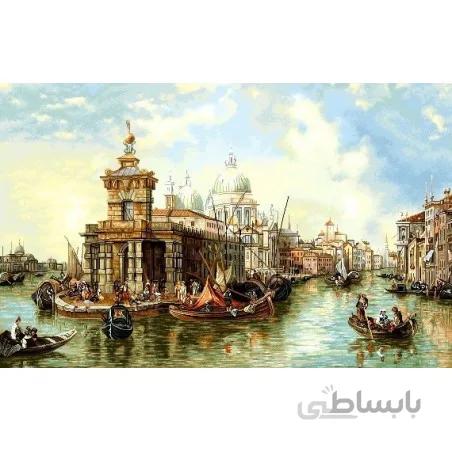 نخ و نقشه تابلو فرش طبیعت کد 17 طرح ونیز باستان