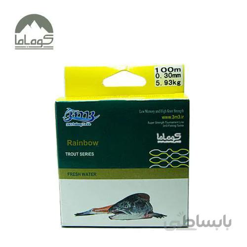 نخ ماهیگیری rainbow سایز 0.30mm