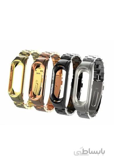 بند استیل فلزی رولکسی مناسب برای می بند 3 شیائومی | Xiaomi Mi Band 3 Milanese Metal Stainless Steel Wrist Strap