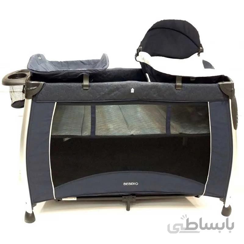 تخت و پارک مدل دریم تایم Dream time سرمه ای سیلور ببکو Bebeko
