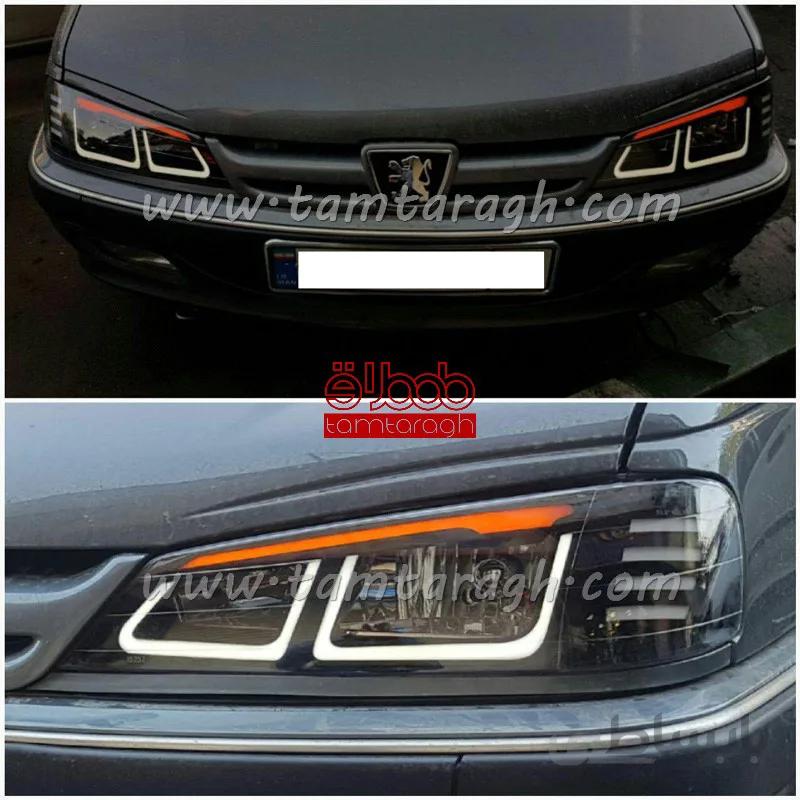چراغ اسپرت جلو (بلوری) پژو پارس ابرویی کادری