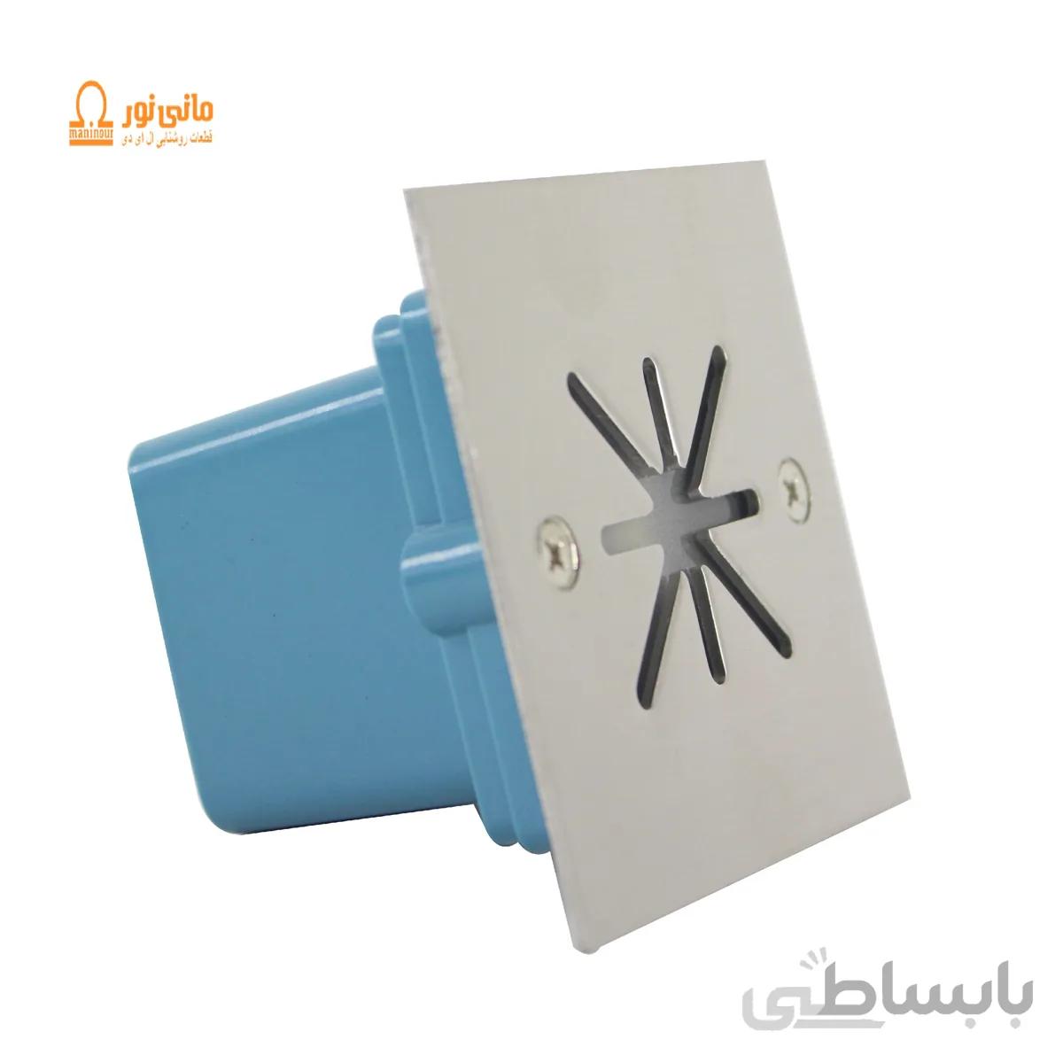 چراغ زیر پله مربع 3 وات تک رنگ