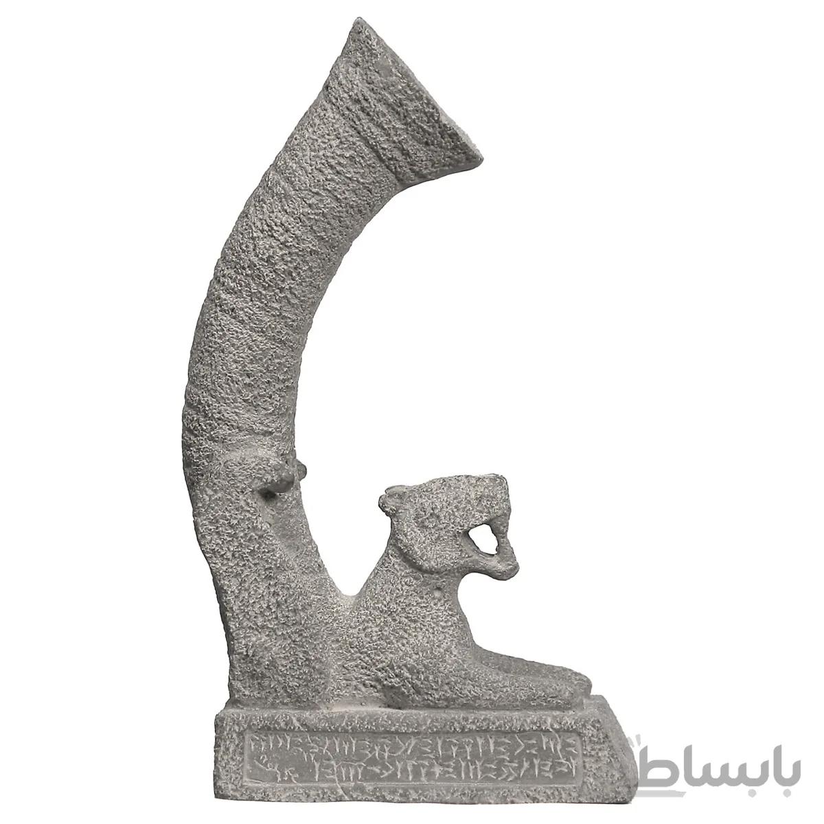 مجسمه تندیس و پیکره شهریار مدل ریتون شیر غرنده کد MO1820