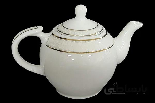 قوری 8 چینی تقدیس قالب گرد یوری طلا