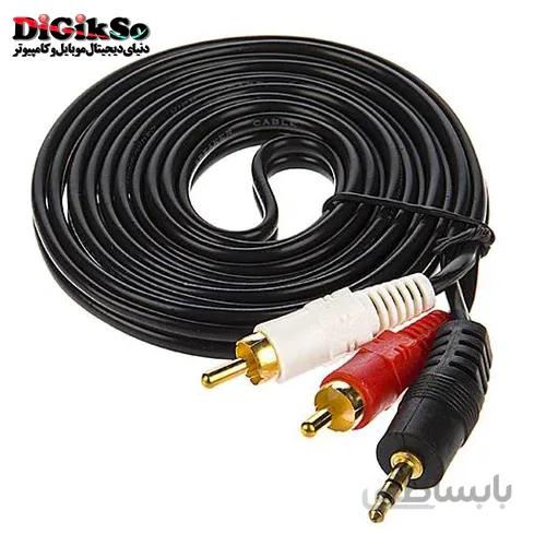 کابل RCA به AUX(جک 3.5 میلیمتری به RCA) دو متری تسکو مدل TC 81