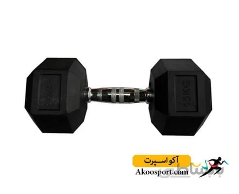 وزنه 6 ضلعی رکورد 15 کیلوگرم ا Record dumbbell
