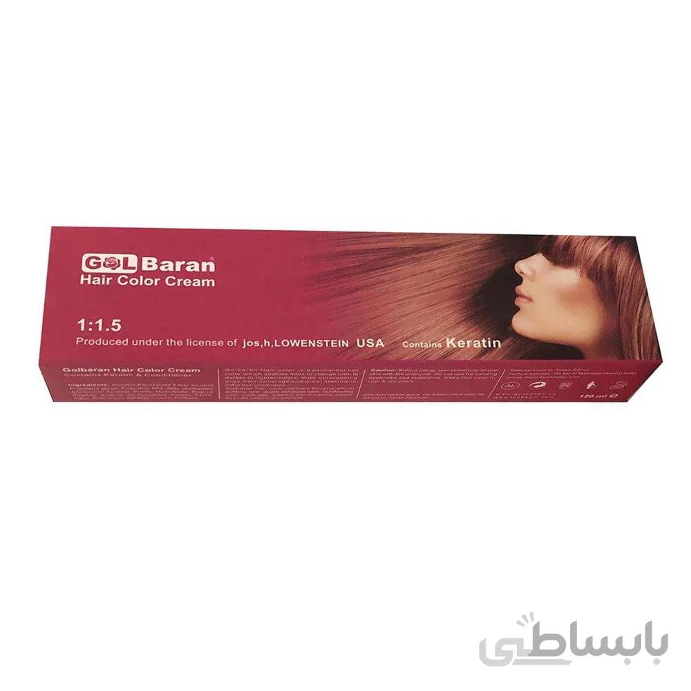 رنگ مو گلباران شماره 1،0 حجم 125 میلی لیتر رنگ مشکی طبیعی