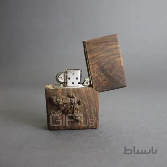 فندک چوبی طرح شاپرک