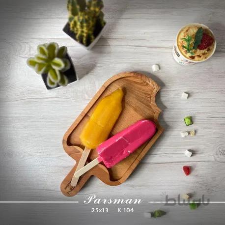 ظرف چوبی کودک طرح بستنی
