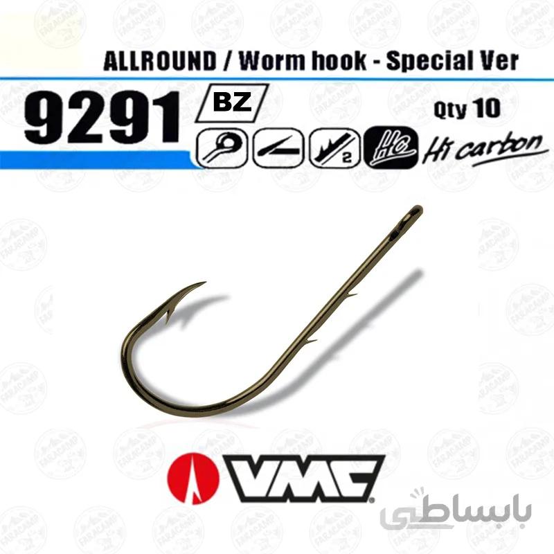 قلاب ماهیگیری VMC فرانسه برنز 9291 بسته 10 عددی سایز 8