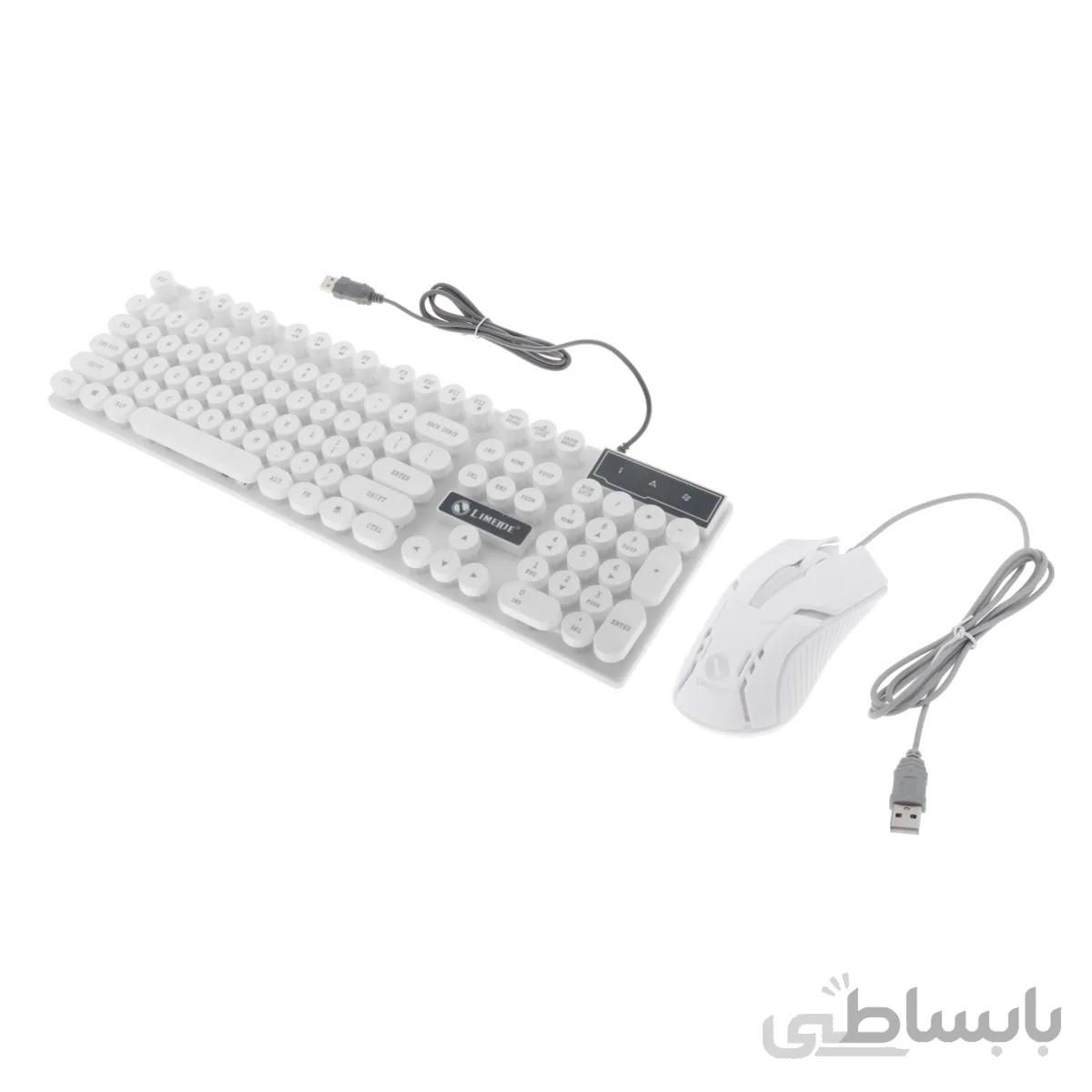 کیبورد و ماوس مخصوص بازی لایمید مدل GTX300-W