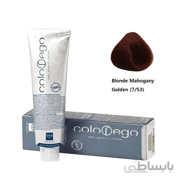 رنگ موی التراگو مدل Colorego کد 7 53 بلوند ماهگونی طلایی
