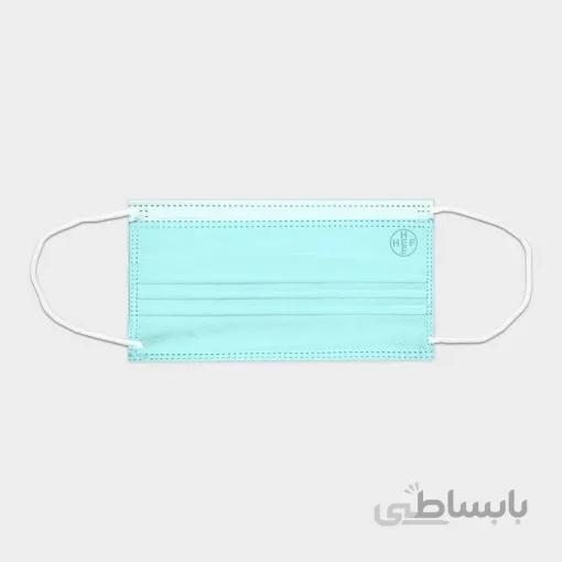 ماسک سه لایه جراحی سبز دوازده رو هشت هف بسته سلفونی 10 عددی