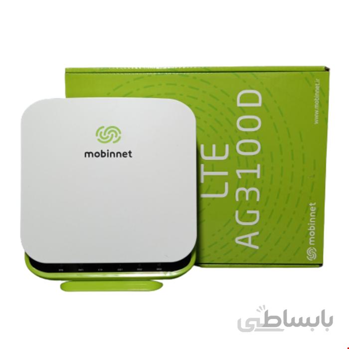 مودم FD-TD مبین نت مدل AG 3100D به همراه بسته 200 گیگ 1 ساله و سیم کارت ا Mobinnet FD-TD modem model AG 3100D with 200 gig 1-year package