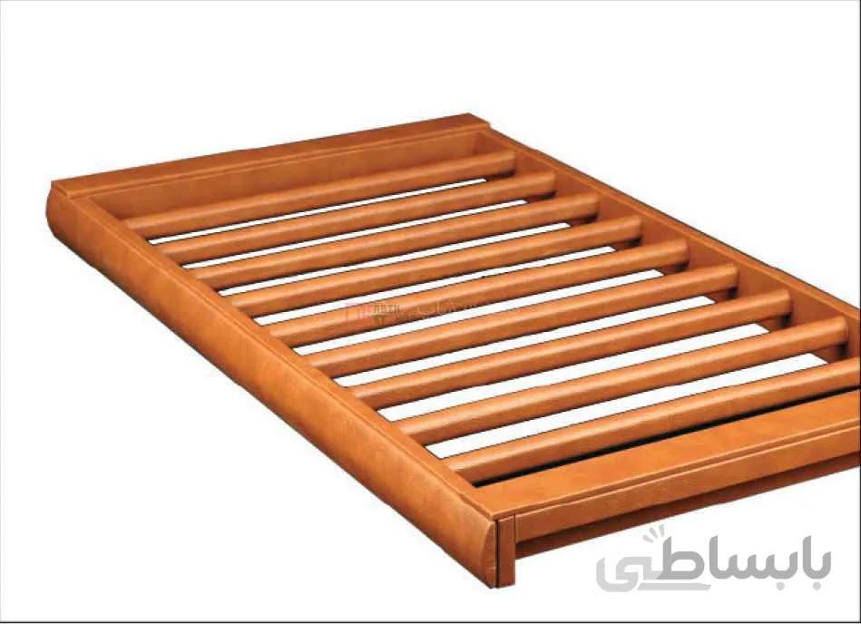 رک ریلی جای شلوار داخل کمد لباس با فریم چرم رنگ دودی سایز 60فانتونی مدل J626 ا Fantoni J626 Rail rack instead of pants