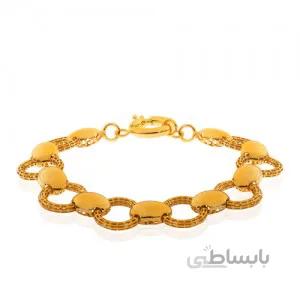 دستبند طلا زنانه طرح زنجیر فیوژن کد CB431