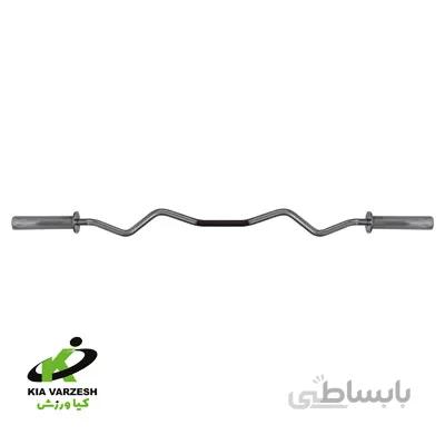 خرید و قیمت میله هالتر خم مدل A120 آستین ‌دار سایز 120 سانتی متر ا Bending barbell bar A120 with bent sleeves 120 cm