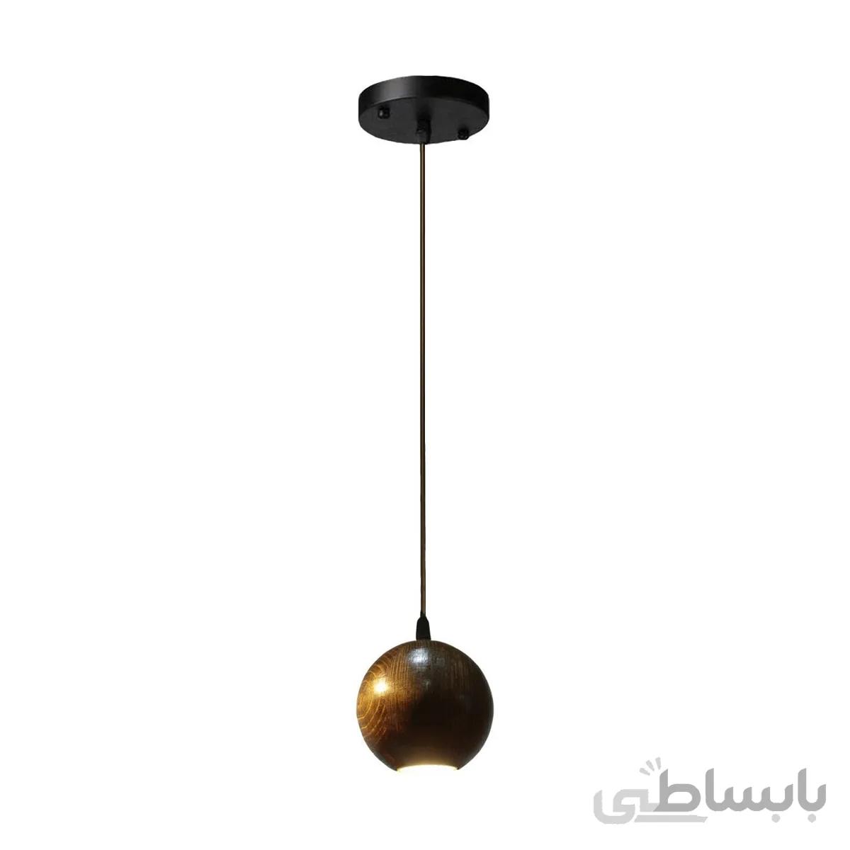 چراغ آویز چوبی مدل R4