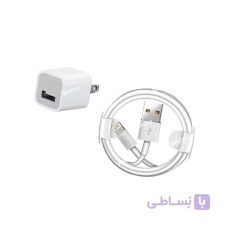 شارژر اصلی اپل آیفون Apple A1385 Charger + کابل لایتنینگ