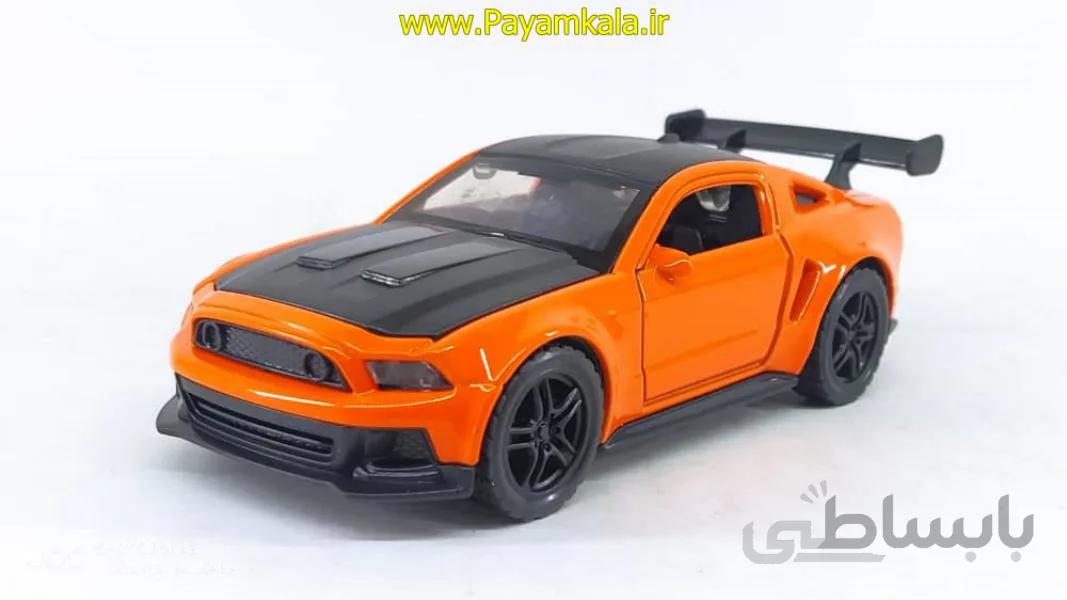 (موزیکال-چراغدار) ماشین فلزی شلبی (3681D) نارنجی