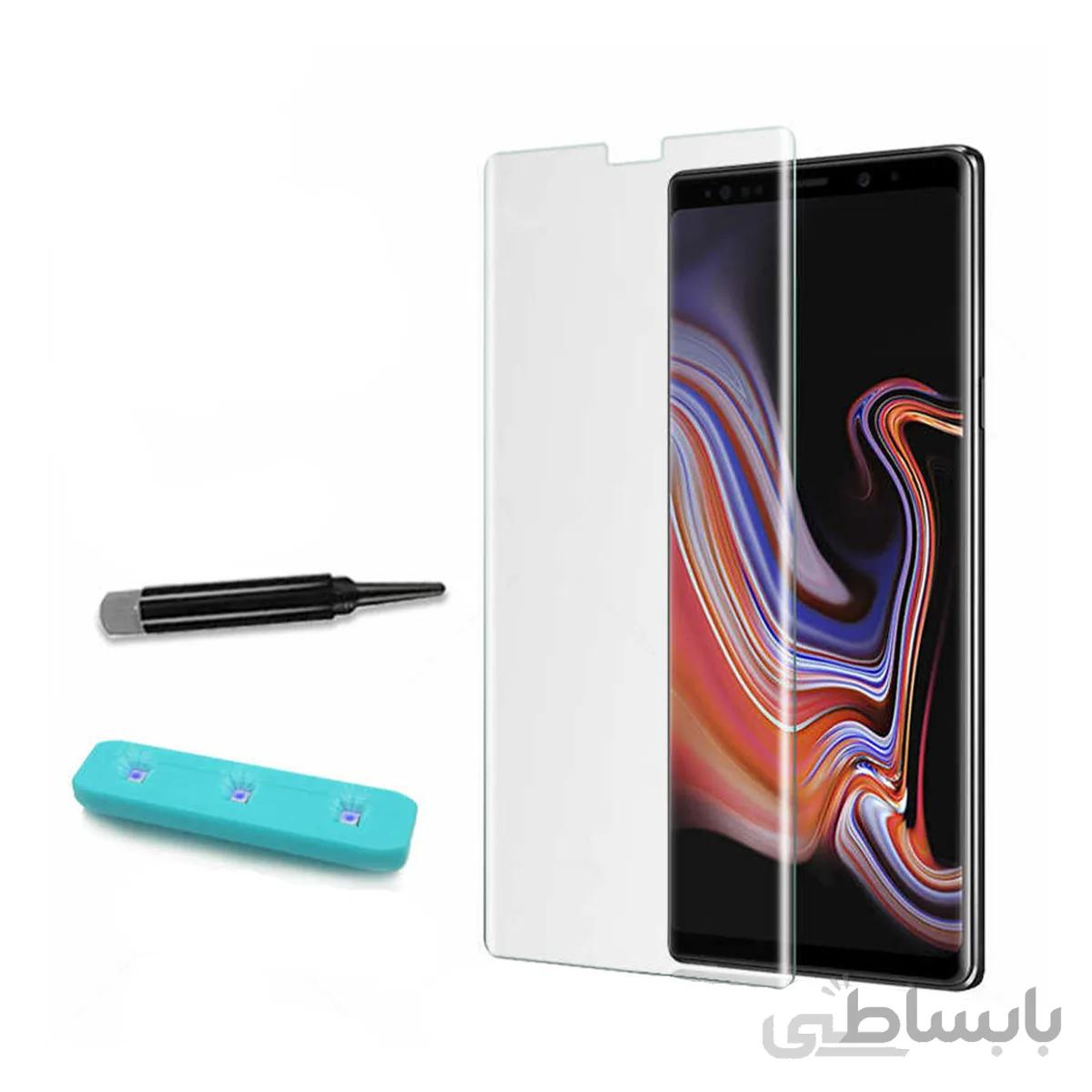 محافظ صفحه گلس uv مناسب samsung note 8