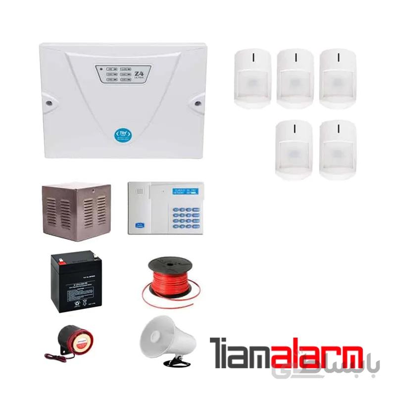 پکیج دزدگیر اماکن با سیم مدل کلاسیک سیم کارتی و تلفنیCGA5