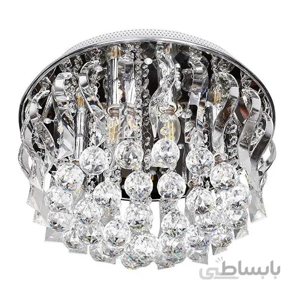 لوستر سقفی کریستالی چشمه نور کد A6638/40-S-C کروم