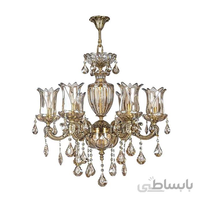 لوستر شش شعله چشمه نور کد C2979/6-BO