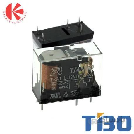 رله کتابی تیانبو 1 کنتاکت 12 ولت 10 آمپر TRA1-L