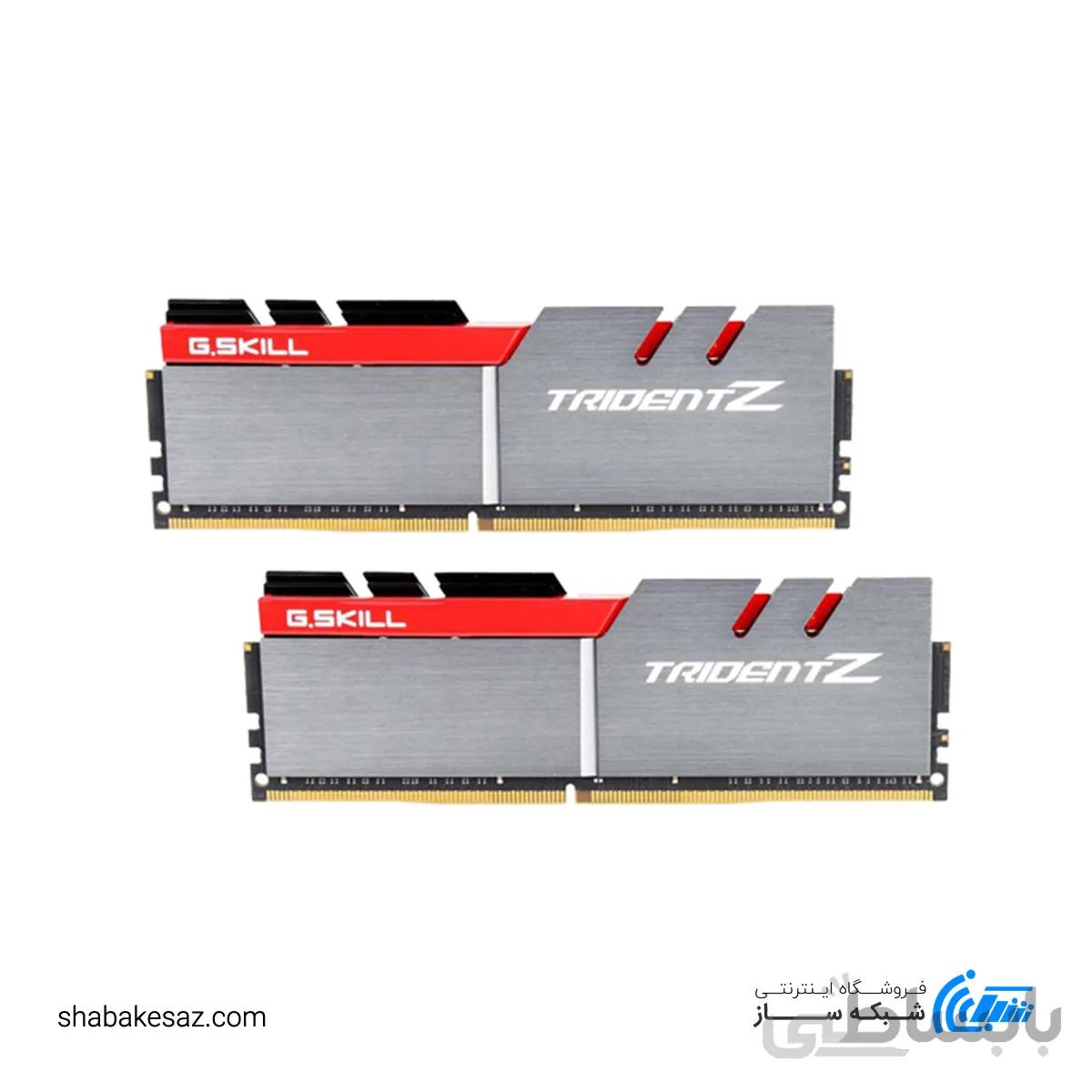 رم جی اسکیل DDR4 دوکاناله C16 مدل Trident Z ظرفیت 32 گیگابایت 3200 مگاهرتز