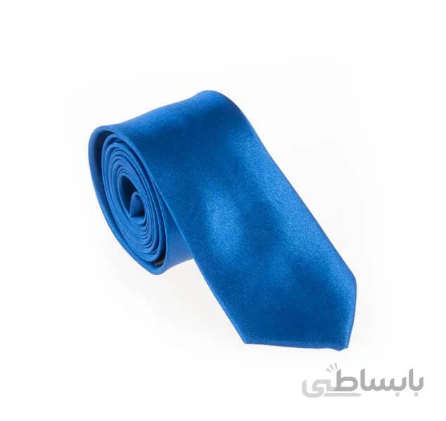 کراوات ساده مردانه آبی کد T1066