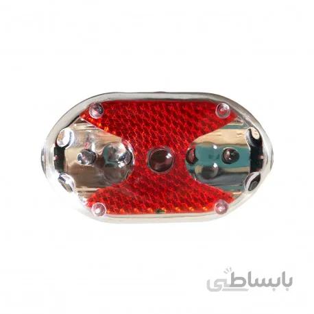 چراغ عقب دوچرخه مدل بیضی دو رنگ