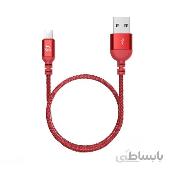 کابل لایتنینگ آدام المنتس مدل Adam Elements PeAK III 120B رنگ خاکستری