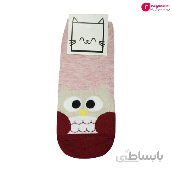جوراب زنانه مچی طرح جغد کد R215373
