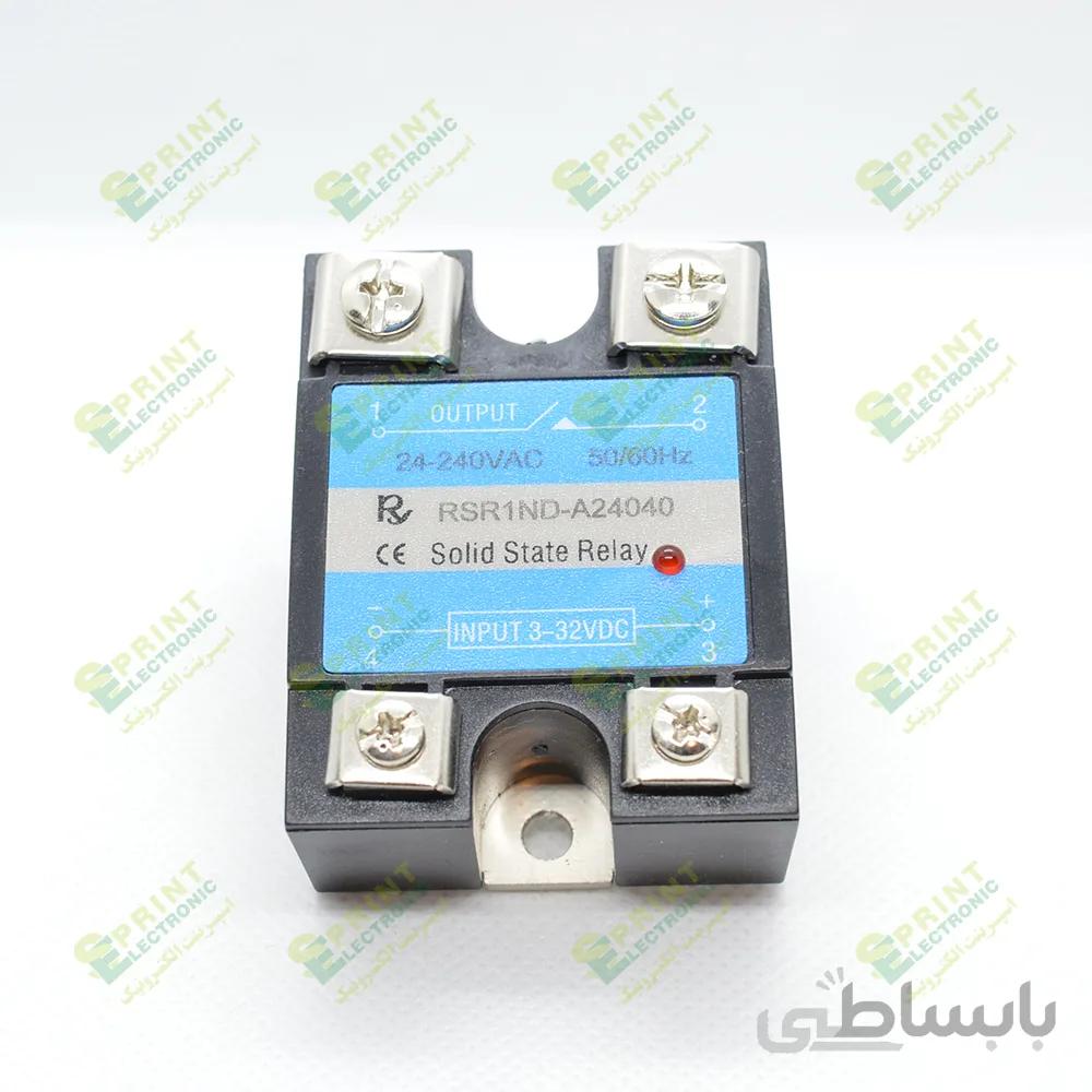 رله الکترونیکی SSR پیچ خور تک فاز 40 آمپر DC/AC