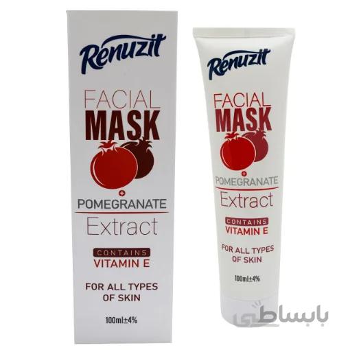 ماسک صورت انار جوان کننده رینوزیت 100 میل ا Pomegranate Face Mask Renuzit