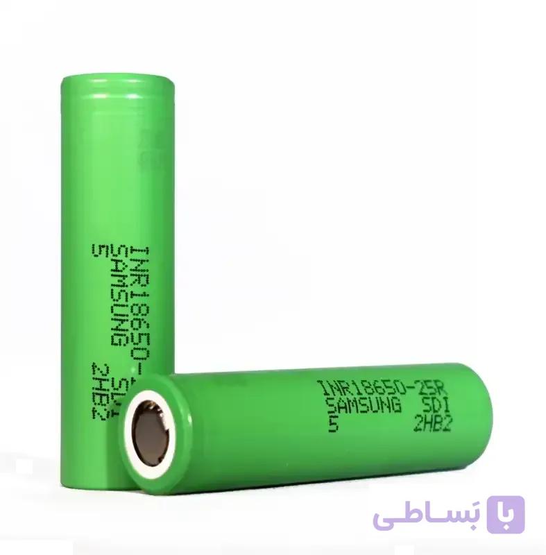 باتری لیتیوم سامسونگ 18650 شارژی 3.7 ولت 2500 میلی آمپر