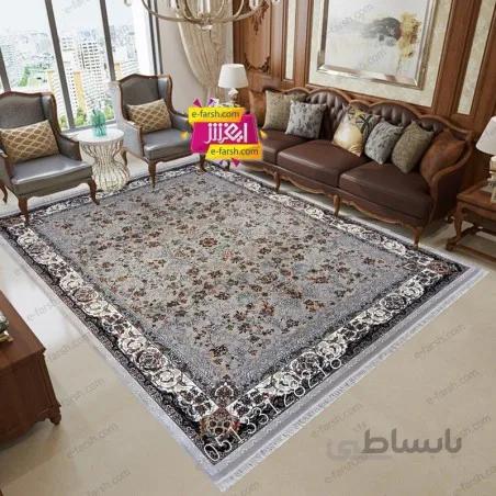 فرش ماشینی نگین مشهد طرح 2605 فیلی